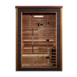 Golden Designs Narvik 2 Person Outdoor-Indoor Traditional Sauna (GDI-8202-01) - Canadian Red Cedar Interior
