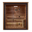 Golden Designs Drammen 3 Person Outdoor-Indoor Traditional Sauna (GDI-8203-01) - Canadian Red Cedar Interior