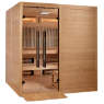 Golden Designs 2025 Toledo GDI-8360-01 6 Per Hybrid Sauna (Indoor). Full Spectrum and Harvia Traditional Stove