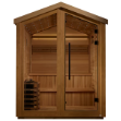 Golden Designs Kaarina 6 Person Outdoor Traditional Sauna (GDI-8506-01) - Canadian Red Cedar Interior