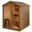 Golden Designs Kaarina 6 Person Outdoor Traditional Sauna (GDI-8506-01) - Canadian Red Cedar Interior