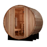 Golden Designs "St. Moritz" 2 Person Barrel Traditional Sauna - Pacific Cedar