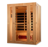 Maxxus "Trinity" Dual Tech 3 person Low EMF FAR Infrared Sauna Canadian Hemlock