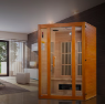 Maxxus "Aspen" Dual Tech 2 person Low EMF FAR Infrared Sauna Canadian Hemlock
