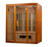 Maxxus "Alpine" Dual Tech 3 person Low EMF FAR Infrared Sauna Canadian Hemlock