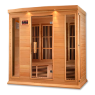 MX-K406-01 Maxxus Low EMF FAR Infrared Sauna Canadian Hemlock