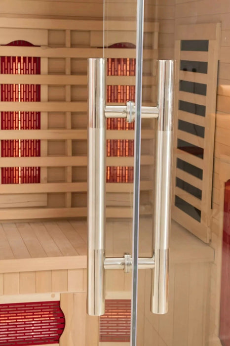 Luxury Corner Infrared Sauna for Four Person Home Relaxation
