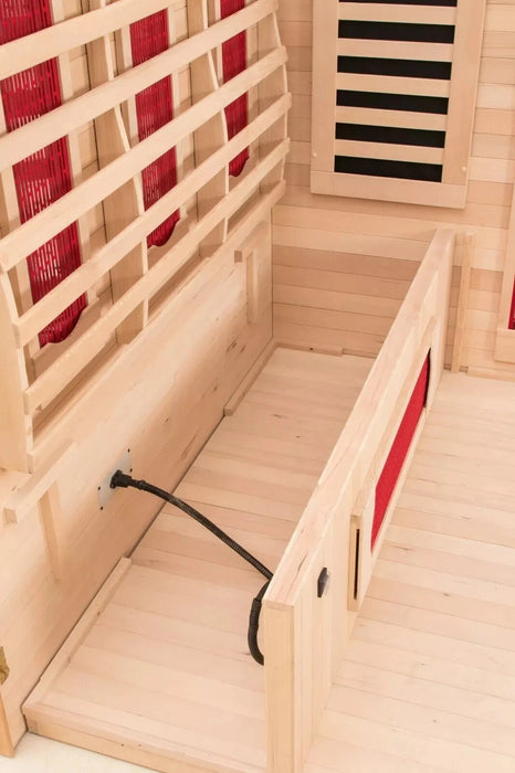 Luxury Corner Infrared Sauna for Four Person Home Relaxation