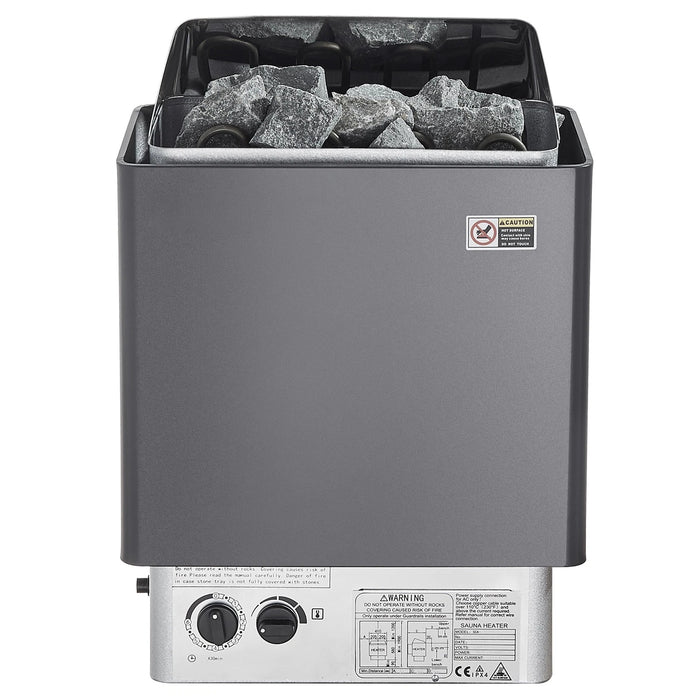 Sauna Heater Stove 6KW Stainless Steel with Internal Controller for Wet and Dry Use