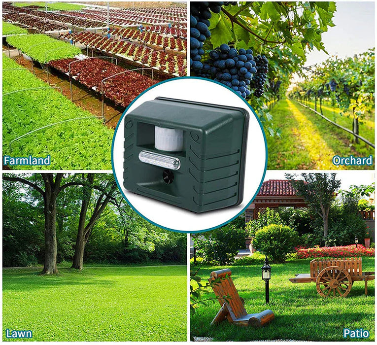 Woodpecker Ultrasonic Animal Repeller Motion-Activated Outdoor Deterrent