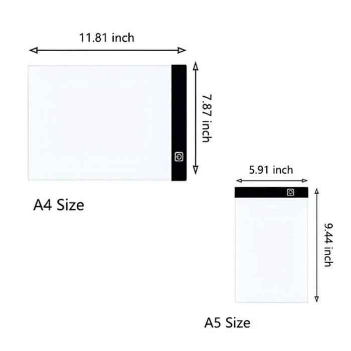 LED Drawing Tablet, Ultra-Thin Light Pad for Tracing and Sketching
