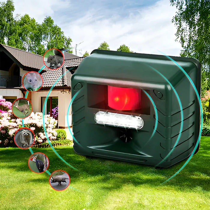 Woodpecker Ultrasonic Animal Repeller Motion-Activated Outdoor Deterrent