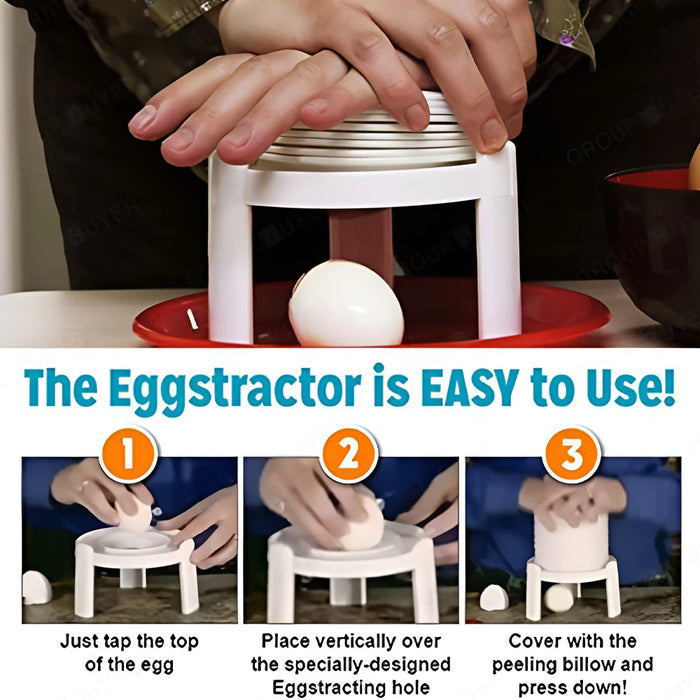 Creative Egg Peeler Tool, Quick & Safe Boiled Egg Peeler