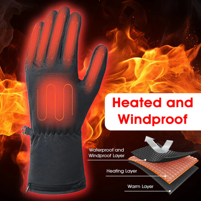 Thin Heated Glove Liners – Rechargeable, Touchscreen & Water-Resistant Thermal Gloves