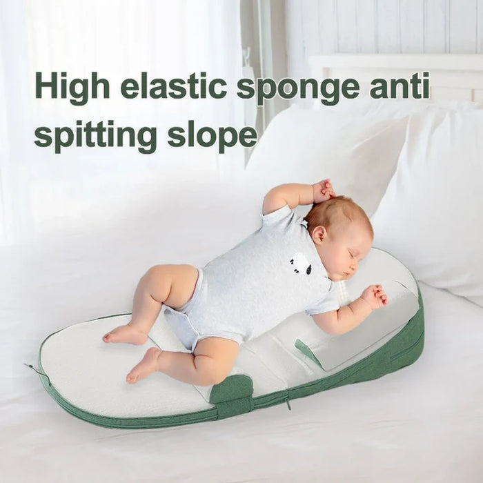 Baby Wedge Side Sleeping Pillow Bed Reflux Anti Roll Newborn Bed - SJ Backyard