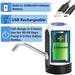 Automatic Water Dispenser for Bottled Water, USB Rechargeable Touch Control - SJ Backyard