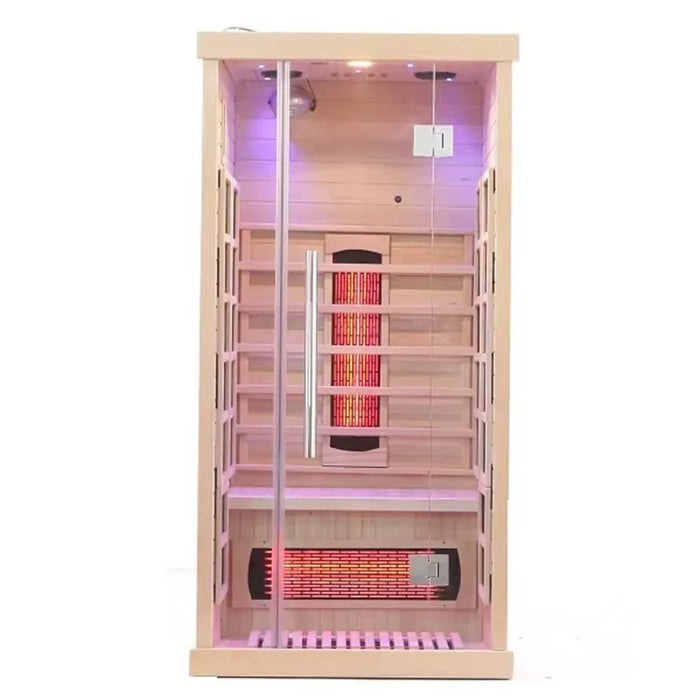 1 to 2 Person Indoor Infrared Wooden Sauna