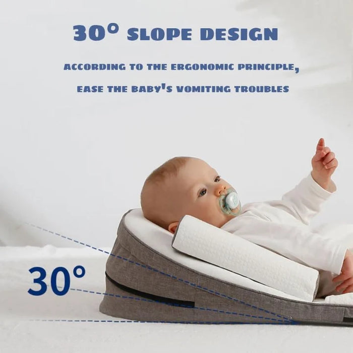 Baby Wedge Side Sleeping Pillow Bed Reflux Anti Roll Newborn Bed - SJ Backyard