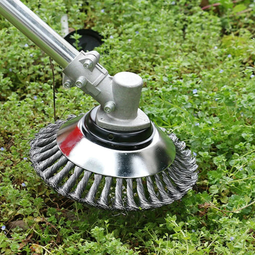 Carbon Steel Weed Brush and Trimmer for Lawns, Driveways, and Paths - SJ Backyard