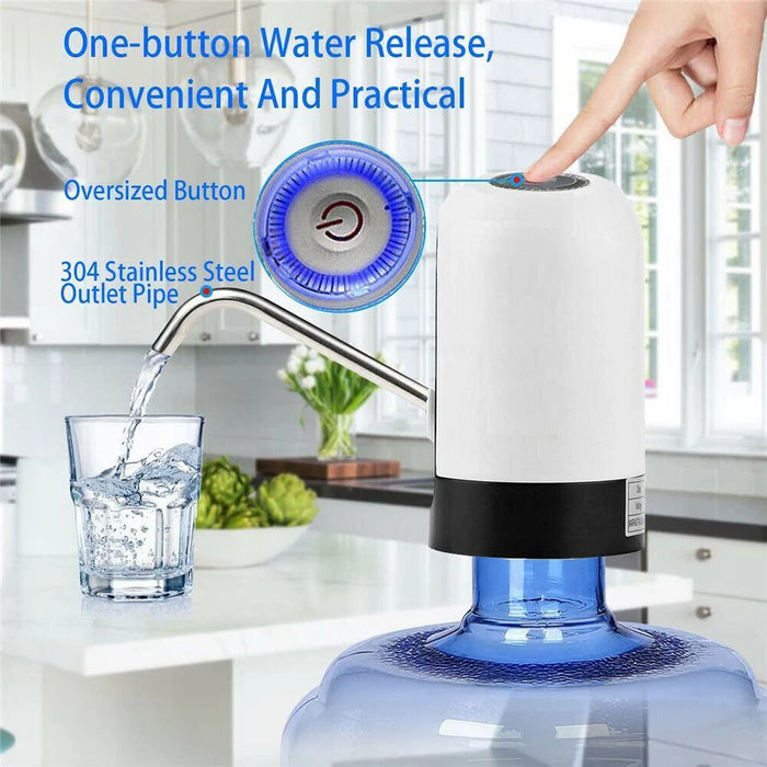 Automatic Water Dispenser for Bottled Water, USB Rechargeable Touch Control - SJ Backyard