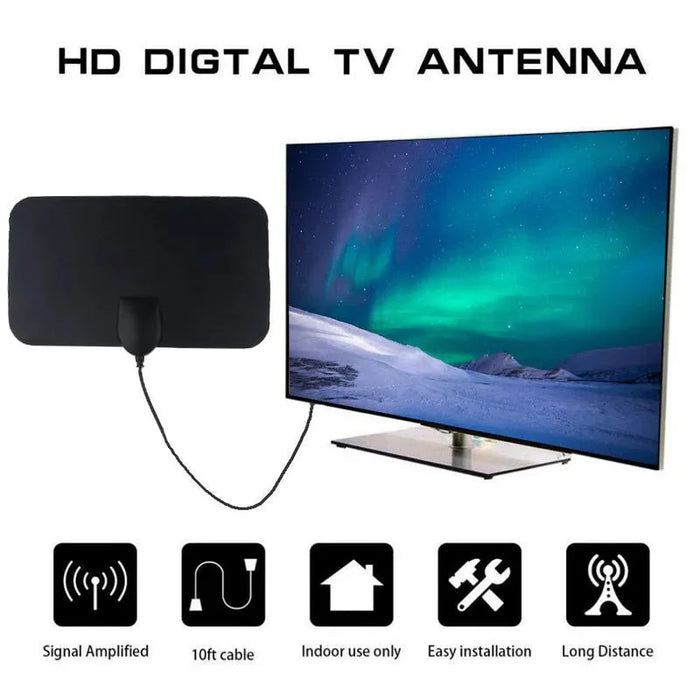 Indoor TV Antenna, Clear Local & Digital Channel Reception