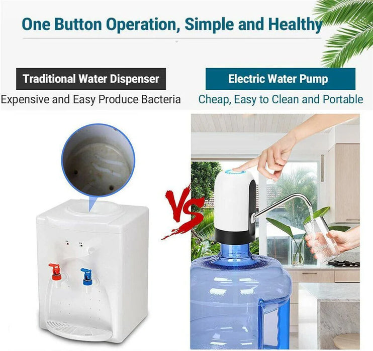 Automatic Water Dispenser for Bottled Water, USB Rechargeable Touch Control - SJ Backyard