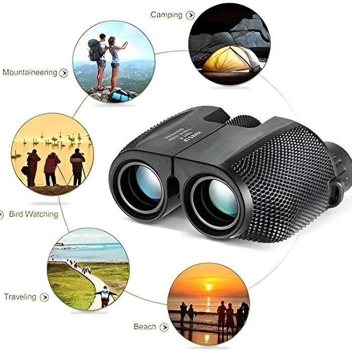 Waterproof High-Power Night-Vision Binoculars – 10x Magnification, FMC Lens & All-Weather Durability - SJ Backyard