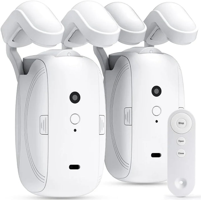 Automatic Curtain Opener & Closer – Bluetooth Remote, 6-Month Battery, Quiet Motor, Fits All Tracks - SJ Backyard