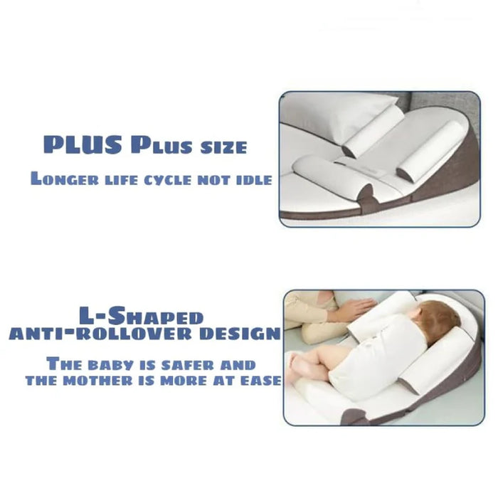 Baby Wedge Side Sleeping Pillow Bed Reflux Anti Roll Newborn Bed - SJ Backyard