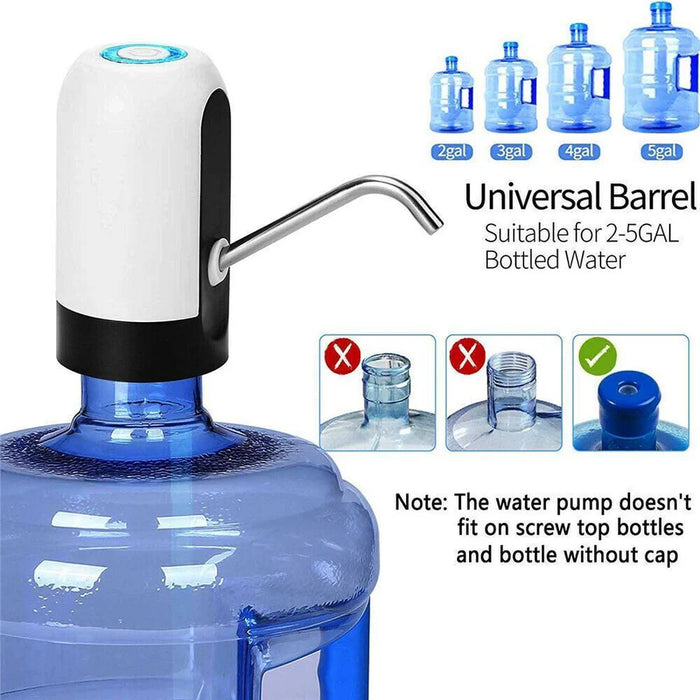 Automatic Water Dispenser for Bottled Water, USB Rechargeable Touch Control - SJ Backyard