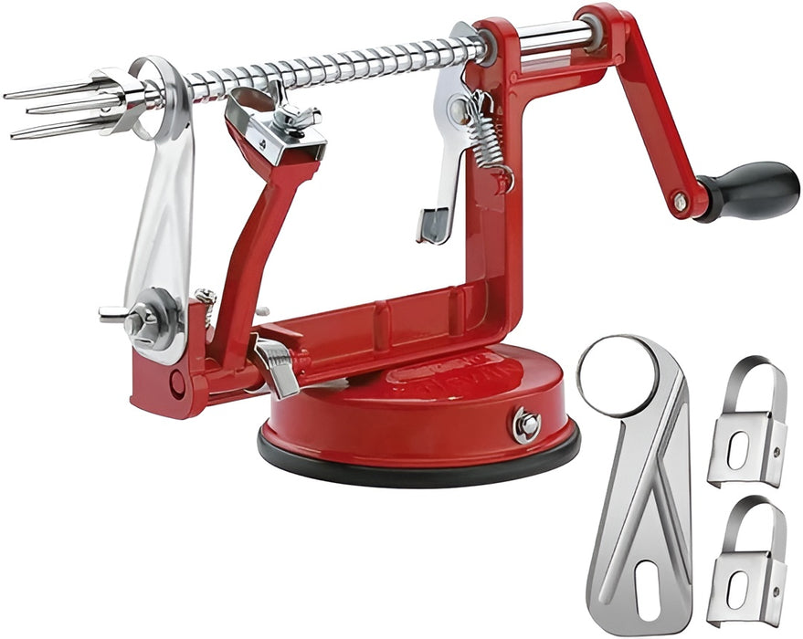 Apple Peeler Corer Slicer with Adjustable Stainless Steel Blades and Suction Base