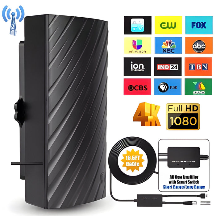 Long Range Indoor HD TV 4K Digital Antenna - SJ Backyard