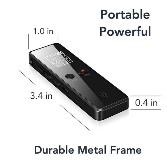 Digital Voice Recorder, Audio Sound Recorder with Auto Saving and Built-in Speaker