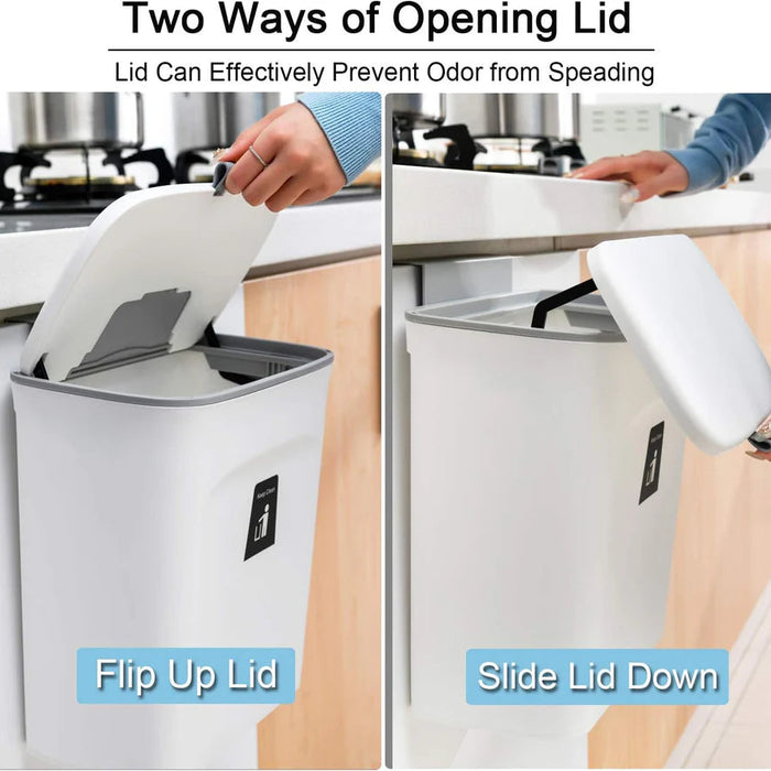 2.4 Gallon Kitchen Compost Bin for Countertop or Under Sink - SJ Backyard