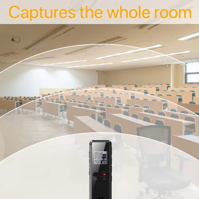 Digital Voice Recorder, Audio Sound Recorder with Auto Saving and Built-in Speaker
