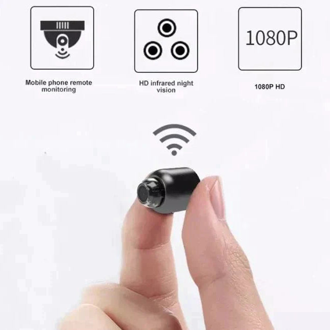 1080p WiFi Indoor Security Camera with Night Vision and Motion Detection