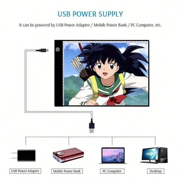 LED Drawing Tablet, Ultra-Thin Light Pad for Tracing and Sketching