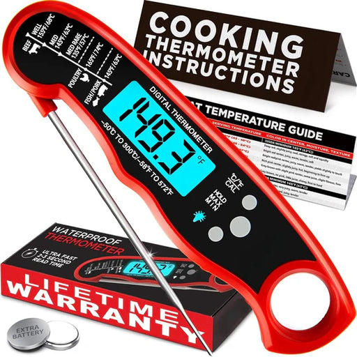 Instant Read Digital Meat Thermometer for Cooking and Grilling - SJ Backyard