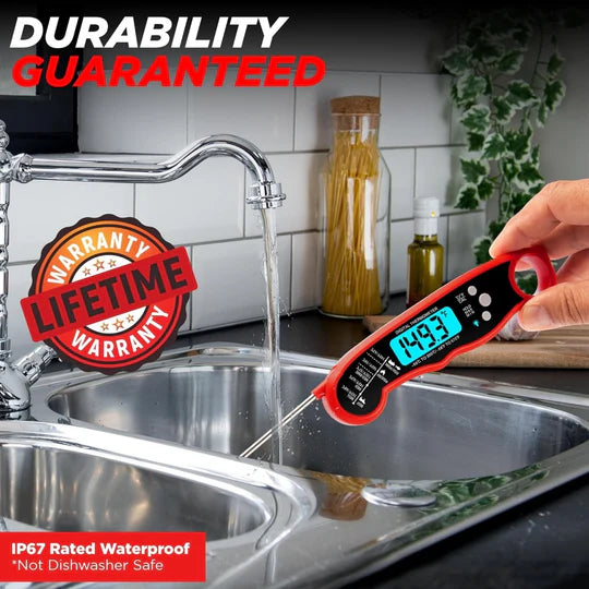 Instant Read Digital Meat Thermometer for Cooking and Grilling - SJ Backyard