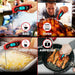 Instant Read Digital Meat Thermometer for Cooking and Grilling - SJ Backyard