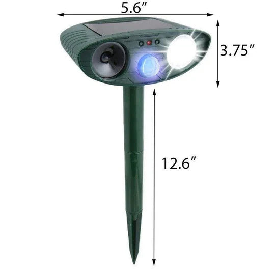Ultrasonic Chipmunk Repeller Solar Powered Outdoor Pest Deterrent - SJ Backyard