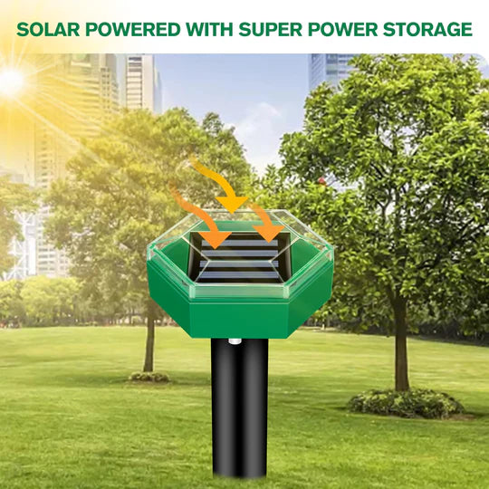Solar Powered Ultrasonic Mole and Rodent Repeller 4 Pack