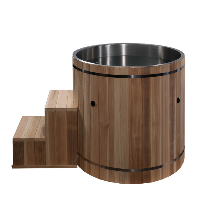 Dynamic Cold Therapy Barrel Spa 316 Ultra - Pacific Cedar (Stainless Steel INTERIOR) TUB ONLY