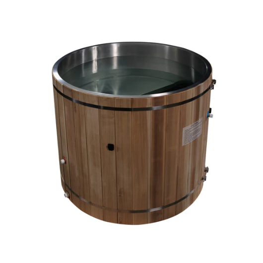 Dynamic Cold Therapy Barrel Spa 316 Ultra - Pacific Cedar (Stainless Steel INTERIOR) TUB ONLY