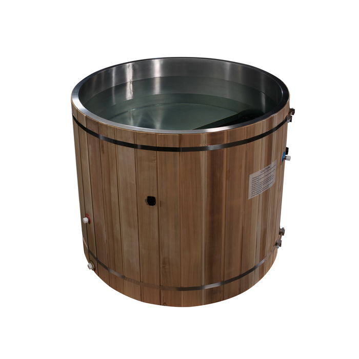 Dynamic Cold Therapy Barrel Spa 304 - Pacific Cedar (Stainless Steel INTERIOR) TUB ONLY