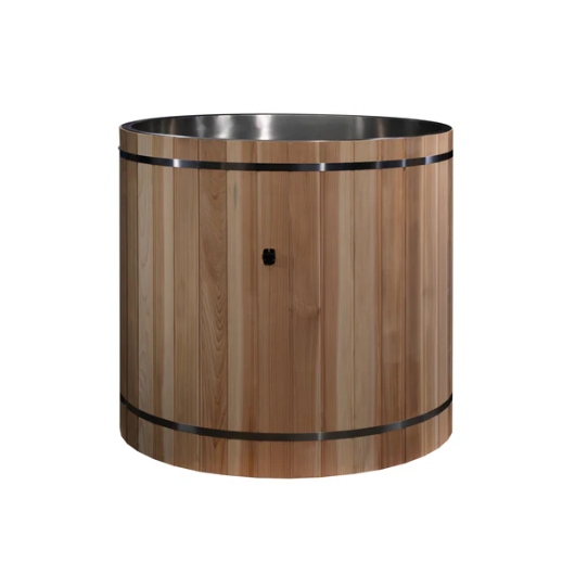 Dynamic Cold Therapy Barrel Spa 316 Ultra - Pacific Cedar (Stainless Steel INTERIOR) TUB ONLY