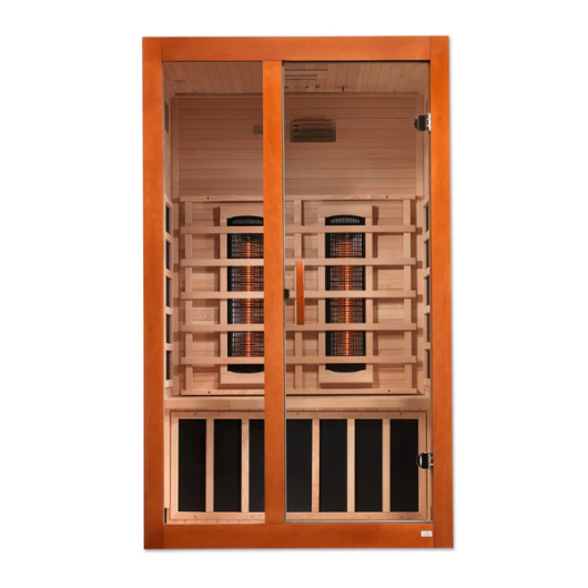 Santiago 2 Person Full Spectrum Infrared Sauna - Canadian Hemlock