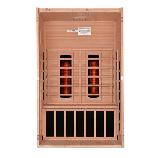 Santiago 2 Person Full Spectrum Infrared Sauna - Canadian Hemlock