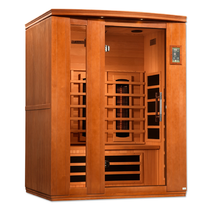 Lugano 3 Person Full Spectrum Infrared Sauna - Canadian Hemlock