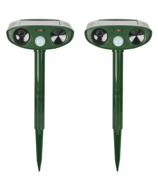Ultrasonic Chipmunk Repeller Solar Powered Outdoor Pest Deterrent - SJ Backyard